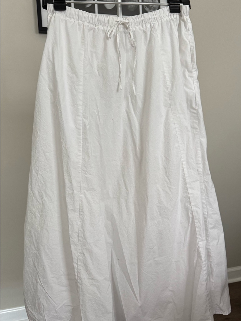 Divided Women's White Drawstring Maxi SkirtL